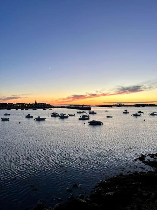 Bel Appartement De Bord De Mer Avec Veranda Roscoff Kültér fotó